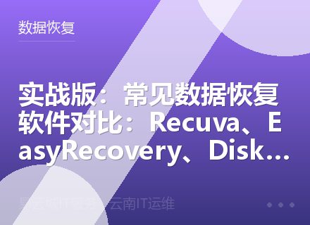 实战版：常见数据恢复软件对比：Recuva、EasyRecovery、DiskGenius 2026