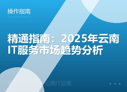 精通指南：2025年云南IT服务市场趋势分析