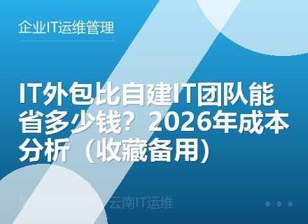 IT外包比自建IT团队能省多少钱？2026年成本分析（收藏备用）
