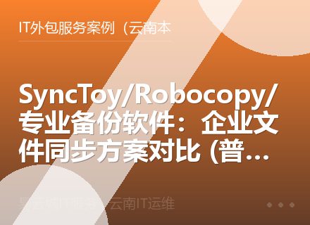 SyncToy/Robocopy/专业备份软件：企业文件同步方案对比 (普洱西双版纳)
