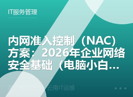 内网准入控制（NAC）方案：2026年企业网络安全基础（电脑小白福音）