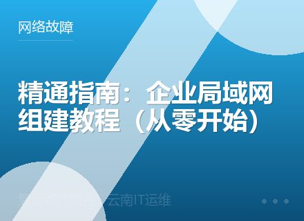精通指南：企业局域网组建教程（从零开始）