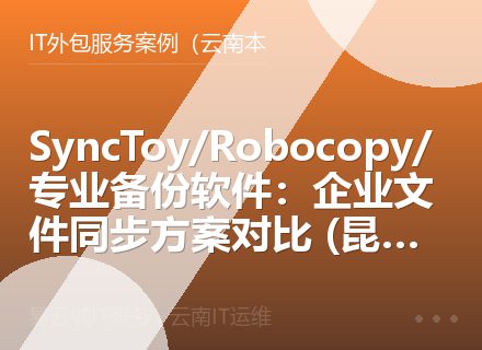 SyncToy/Robocopy/专业备份软件：企业文件同步方案对比 (昆明地区专享)