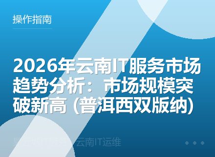 2026年云南IT服务市场趋势分析：市场规模突破新高 (普洱西双版纳)