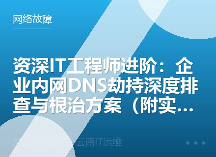 资深IT工程师进阶：企业内网DNS劫持深度排查与根治方案（附实战案例）