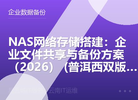 NAS网络存储搭建：企业文件共享与备份方案（2026） (普洱西双版纳)