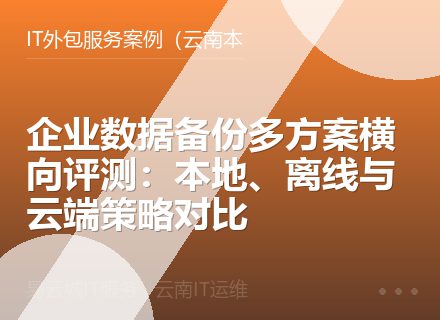 企业数据备份多方案横向评测：本地、离线与云端策略对比