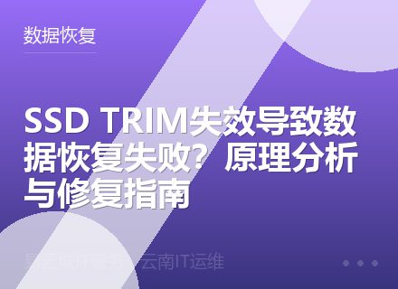 SSD TRIM失效导致数据恢复失败？原理分析与修复指南