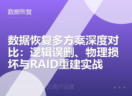 数据恢复多方案深度对比：逻辑误删、物理损坏与RAID重建实战