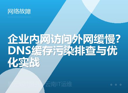 企业内网访问外网缓慢？DNS缓存污染排查与优化实战
