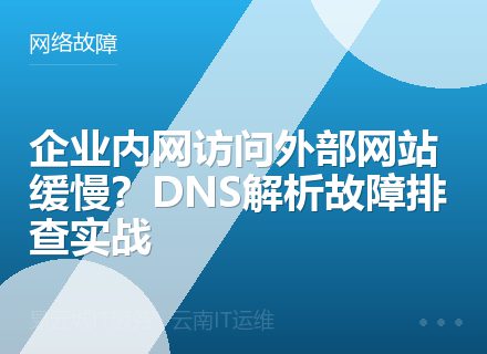 企业内网访问外部网站缓慢？DNS解析故障排查实战