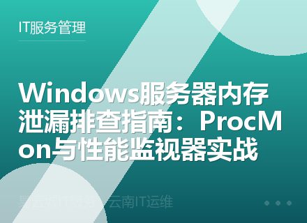 Windows服务器内存泄漏排查指南：ProcMon与性能监视器实战