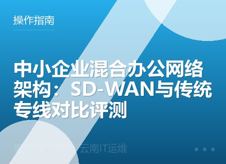 中小企业混合办公网络架构：SD-WAN与传统专线对比评测