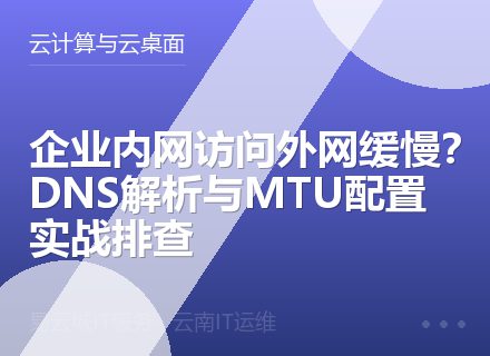 企业内网访问外网缓慢？DNS解析与MTU配置实战排查