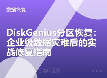 DiskGenius分区恢复：企业级数据灾难后的实战修复指南