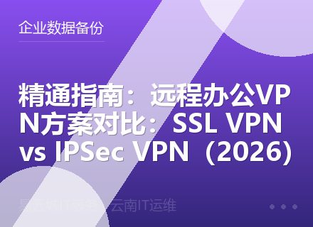 精通指南：远程办公VPN方案对比：SSL VPN vs IPSec VPN（2026）