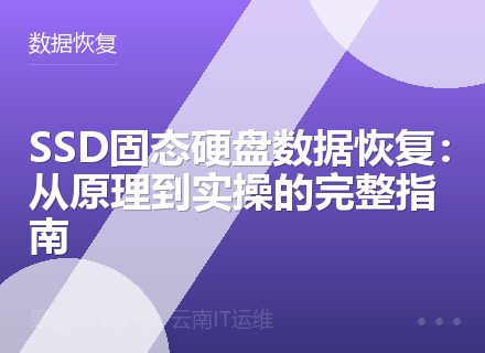 SSD固态硬盘数据恢复：从原理到实操的完整指南